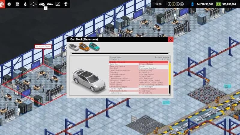 Production Line : Car factory simulation PC Steam CD Key - 4