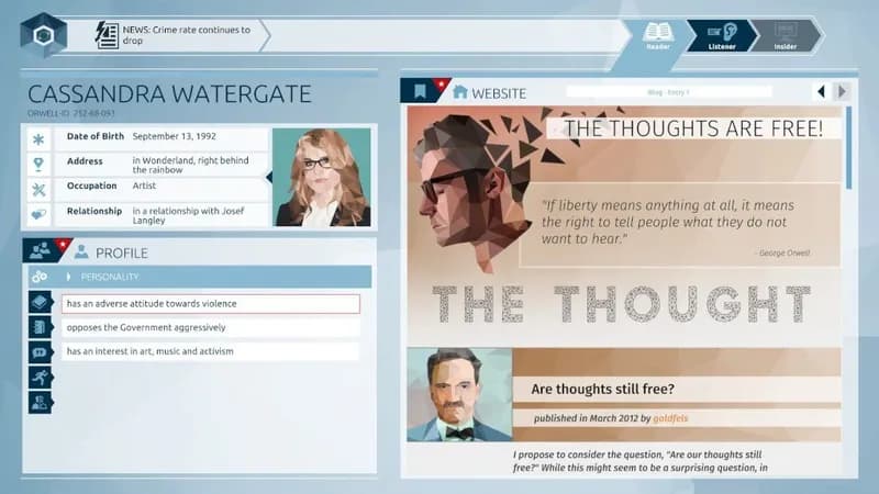 Orwell: Keeping an Eye On You Steam CD Key - 4