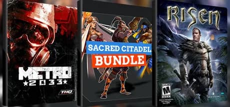 Metro 2033, Risen and Sacred Citadel Steam CD Key
