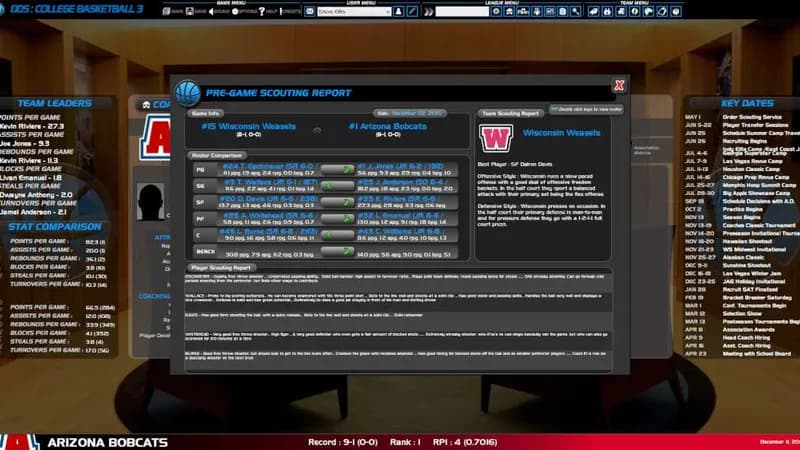 Draft Day Sports College Basketball 3 Steam CD Key - 3
