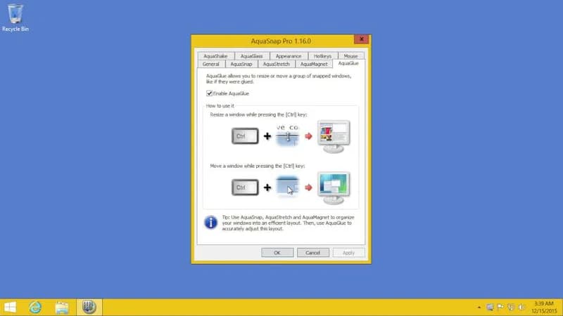 AquaSnap Window Manager Steam CD Key - 5