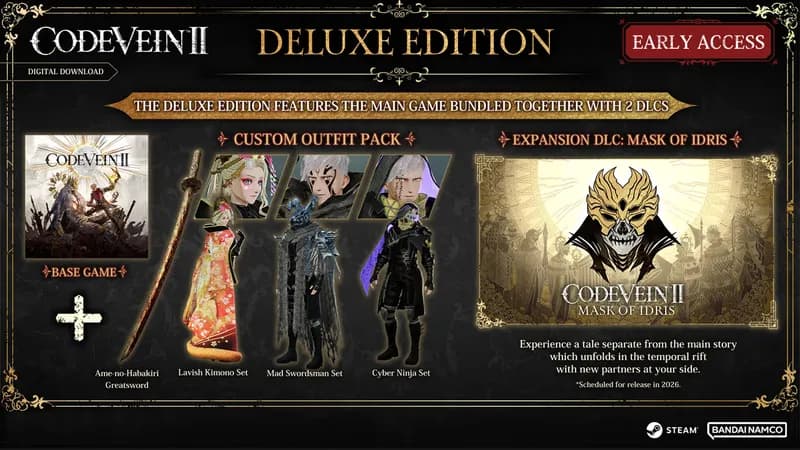 CODE VEIN II Deluxe Edition PC Steam Account - 2