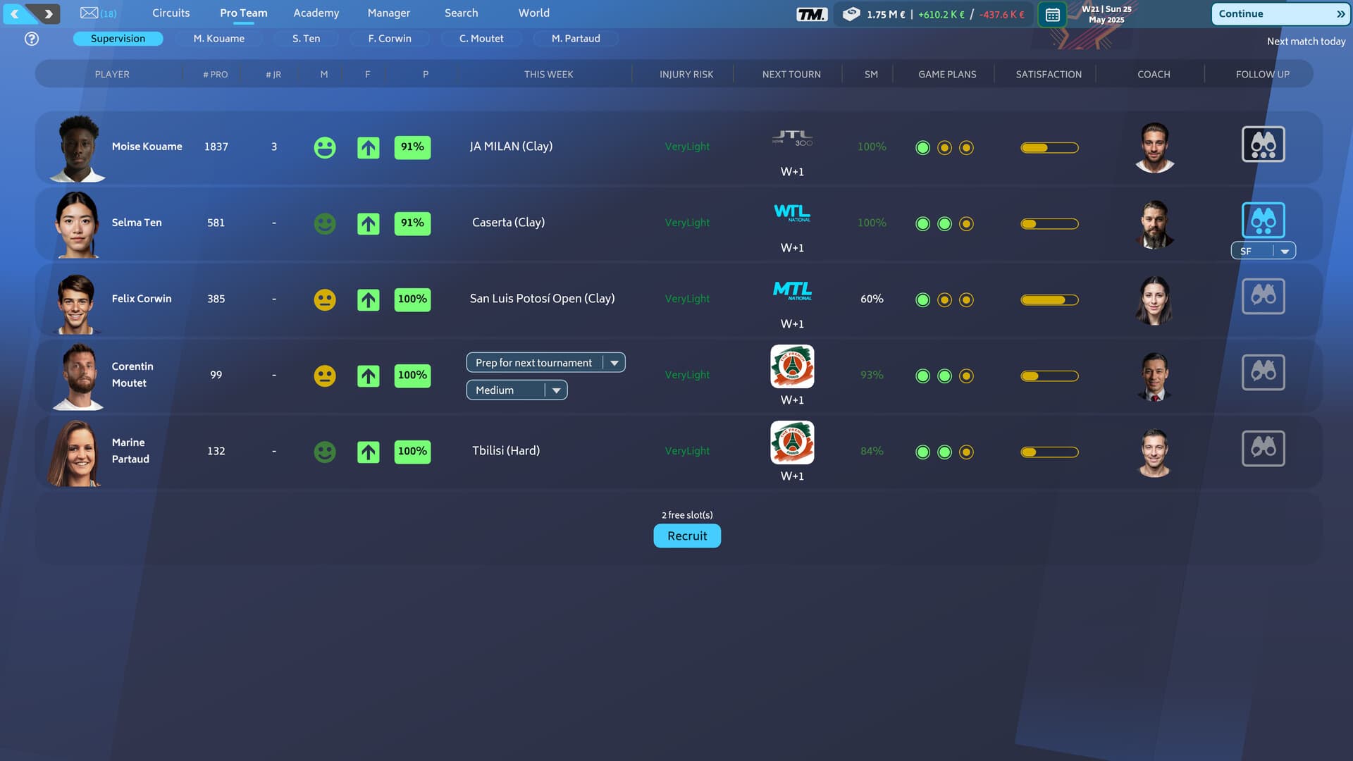 Tennis Manager 25 PC Steam Account - 4