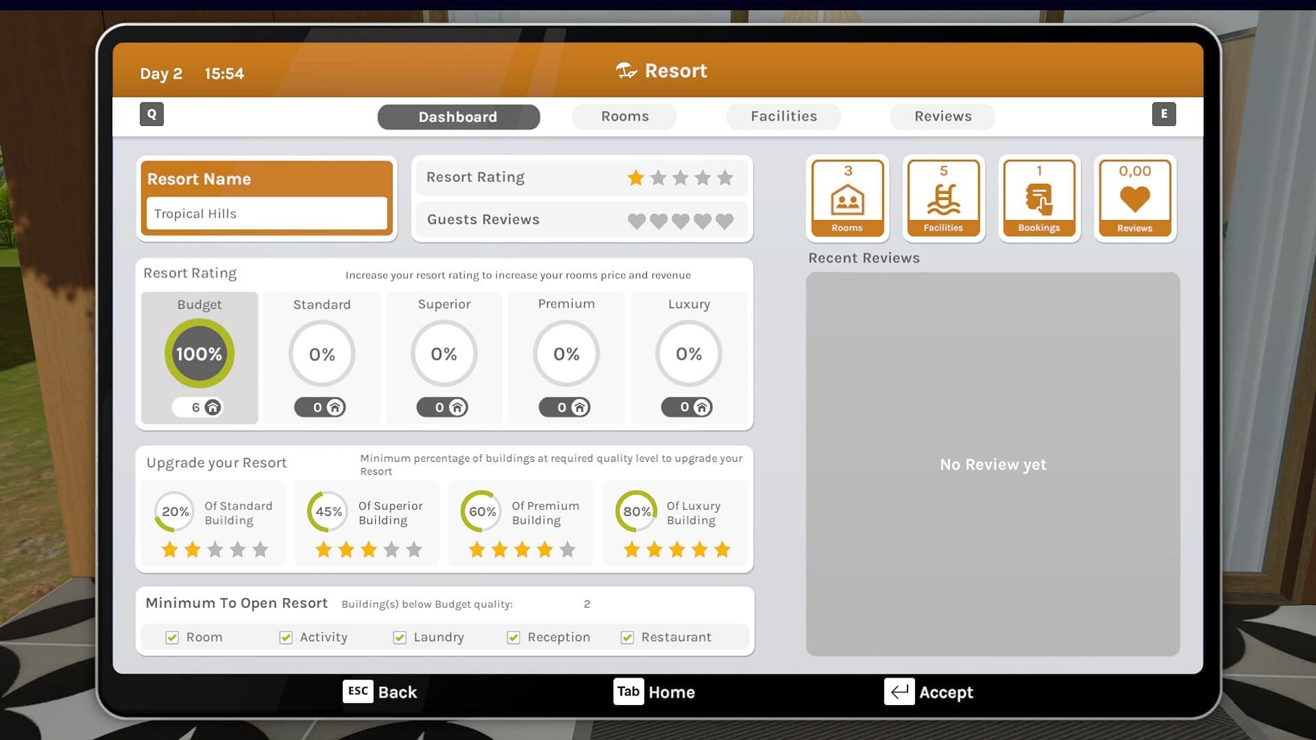 Hotel: A Resort Simulator PC Steam Account - 5