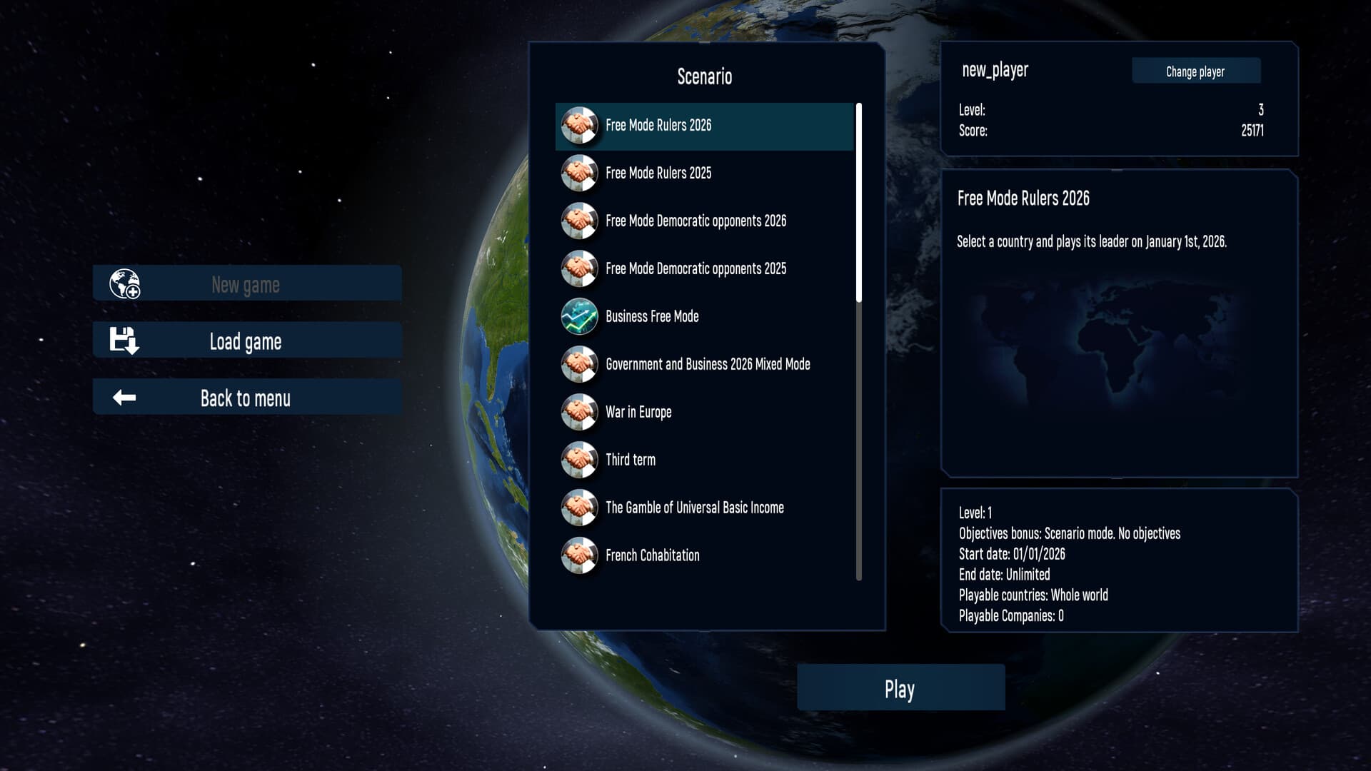 Geo-Political Simulator 2026 Edition PC Steam Account - 2
