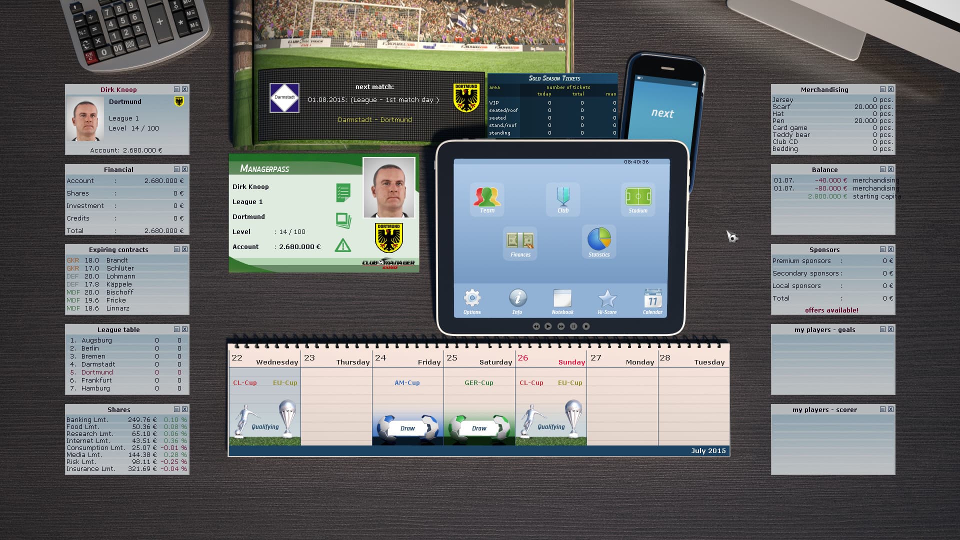 Club Manager 2016 Steam CD Key - 3