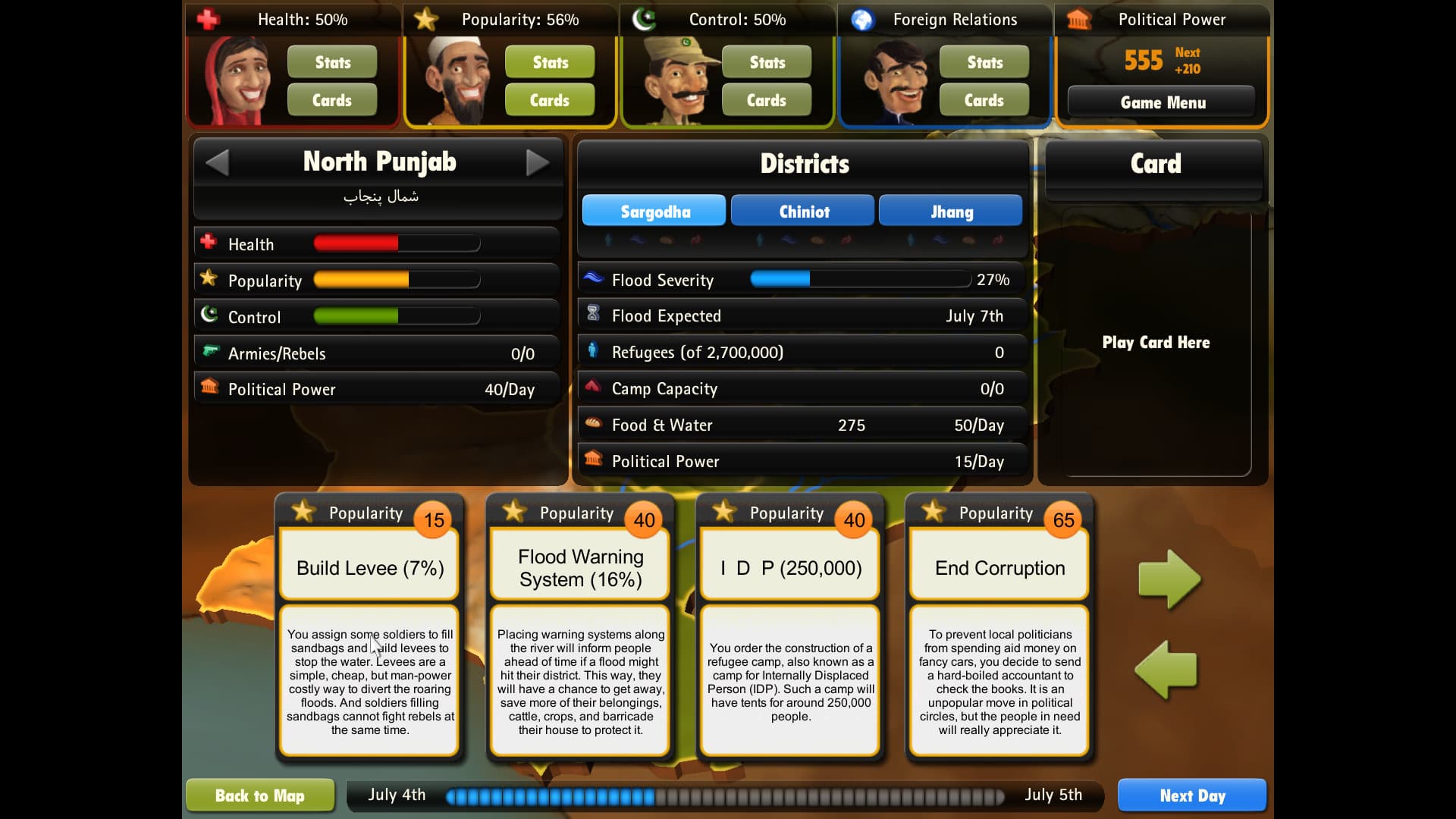 President for a Day - Floodings Steam CD Key - 3