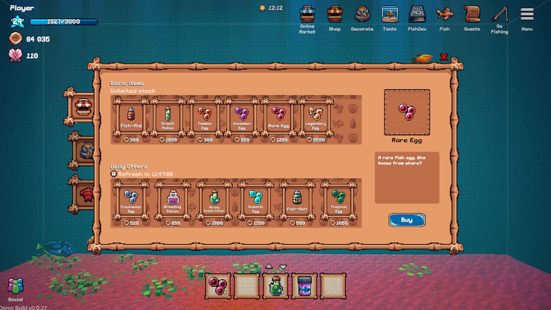 Tiny Aquarium: Social Fishkeeping PC Steam Account - 2