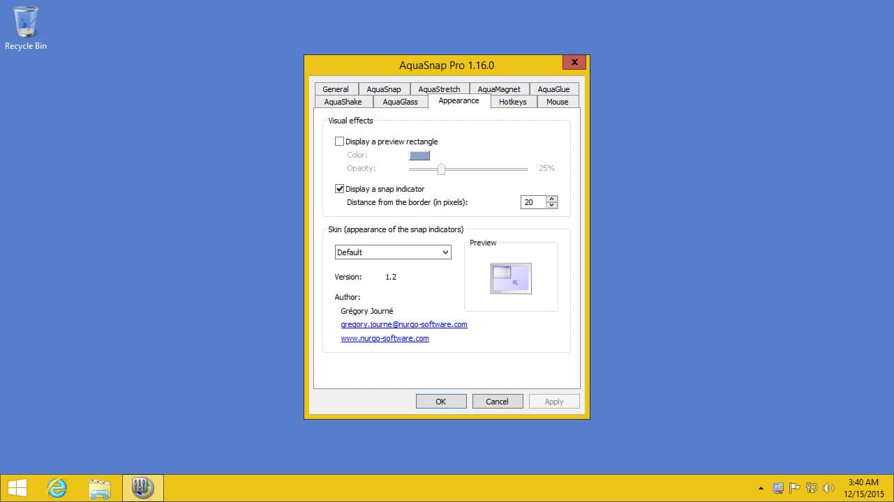 AquaSnap Window Manager Steam CD Key - 9