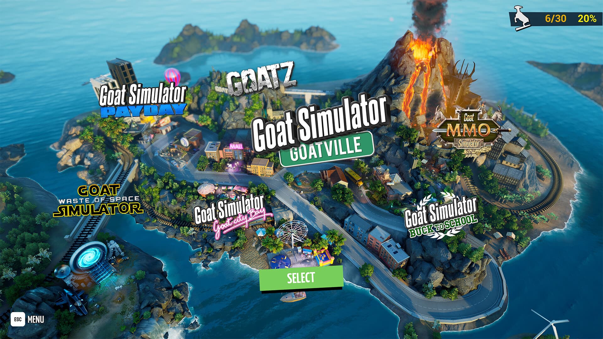 Goat Simulator: Remastered PC Steam Account - 2