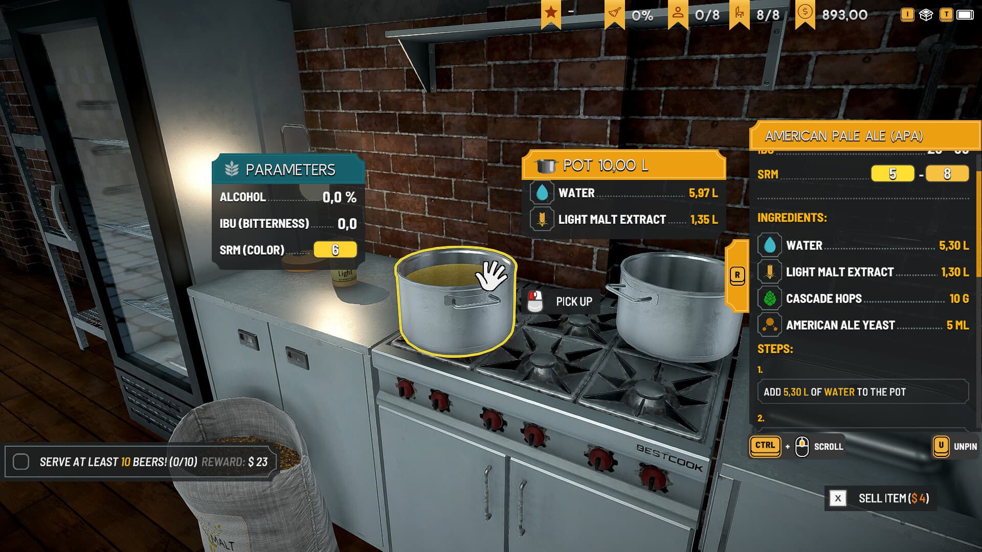 Brewpub Simulator Steam Account - 2