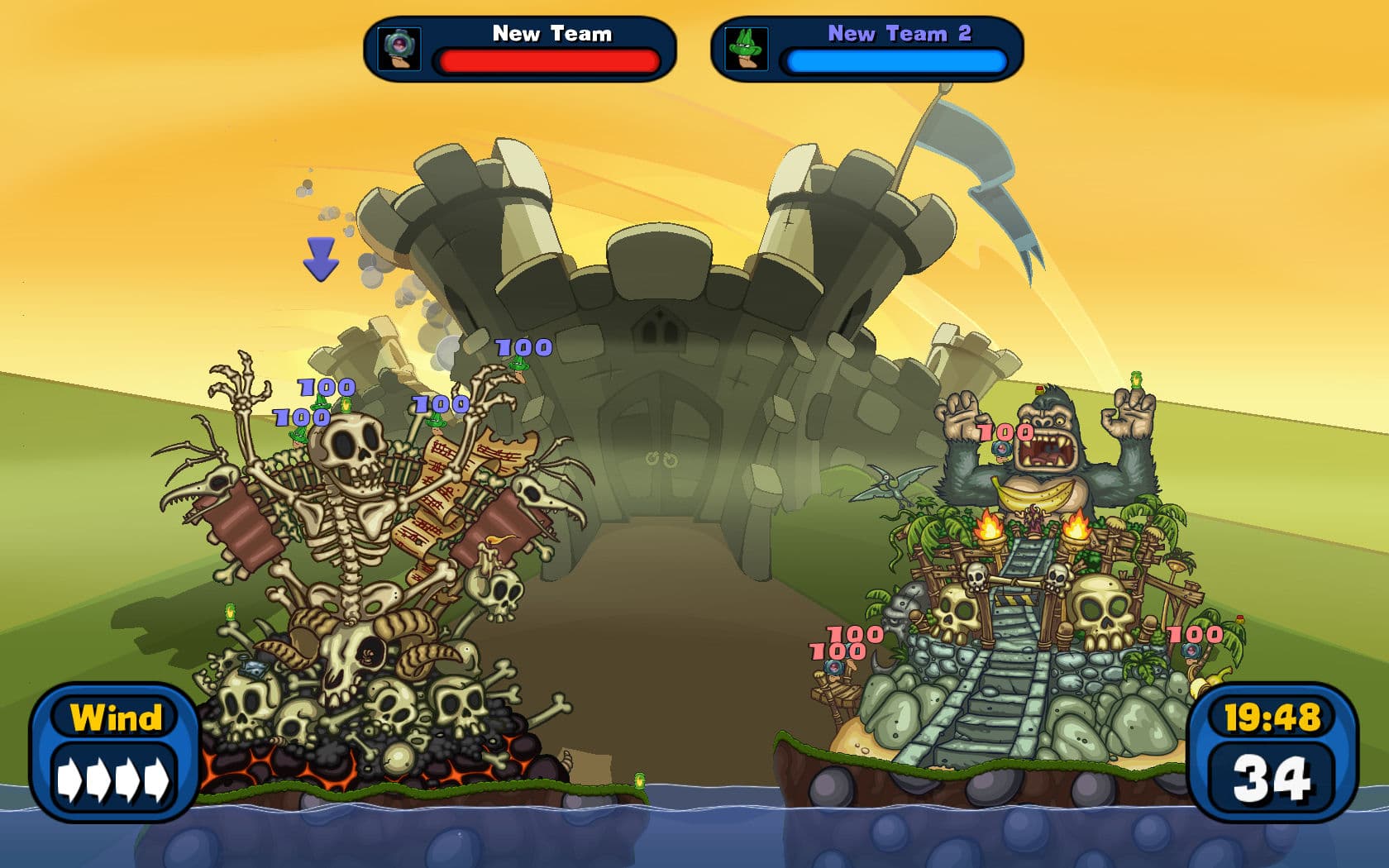 Worms Reloaded - Forts and Hats Pack DLC Steam CD Key - 2