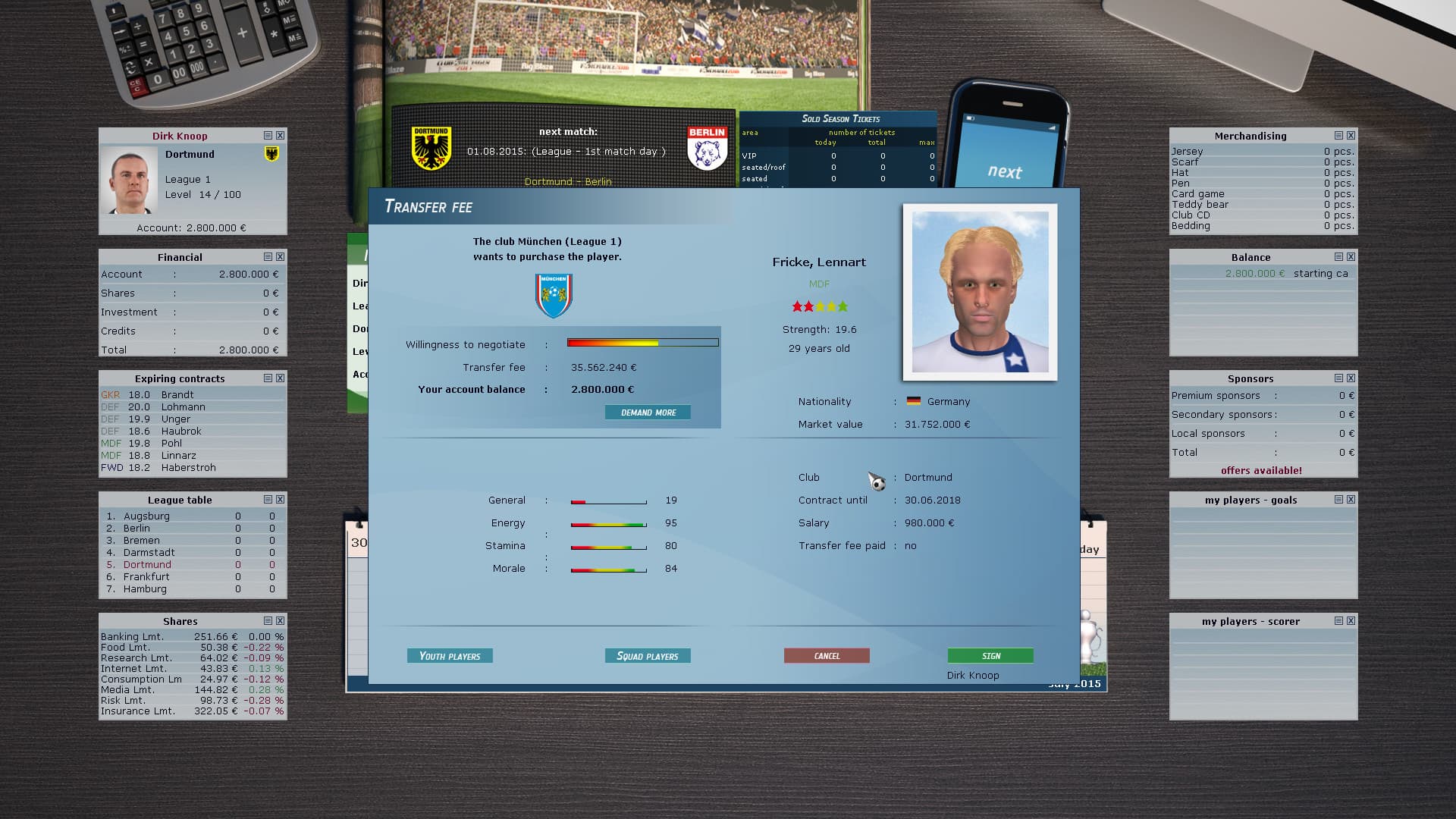 Club Manager 2016 Steam CD Key - 7