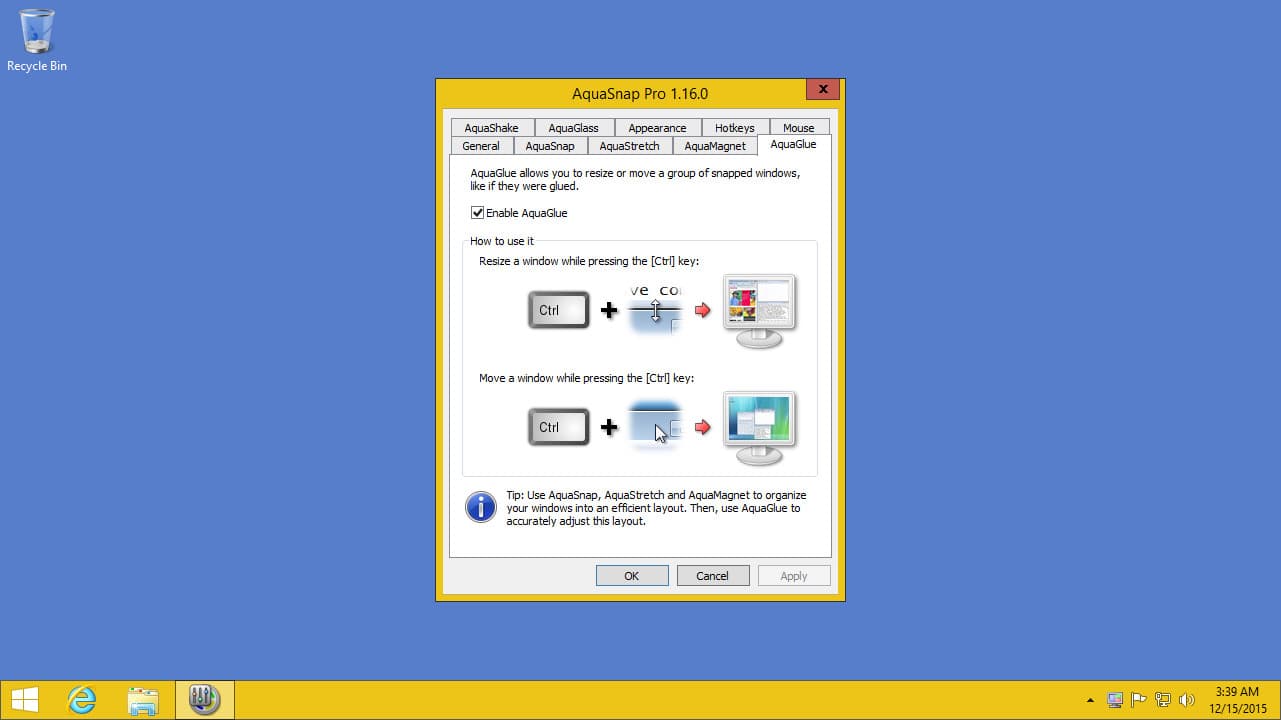 AquaSnap Window Manager Steam CD Key - 6