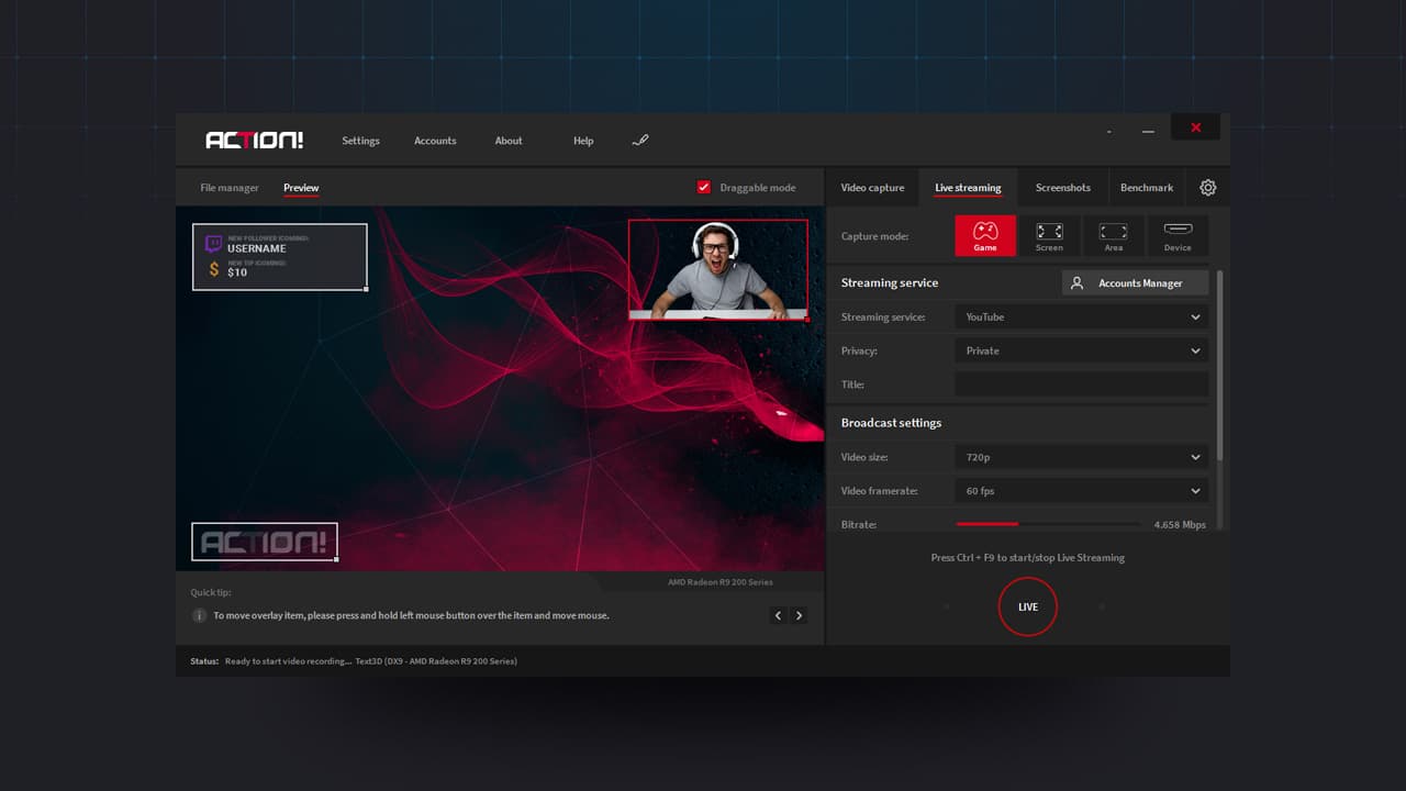 Action! - Gameplay Recording and Streaming Steam CD Key - 4