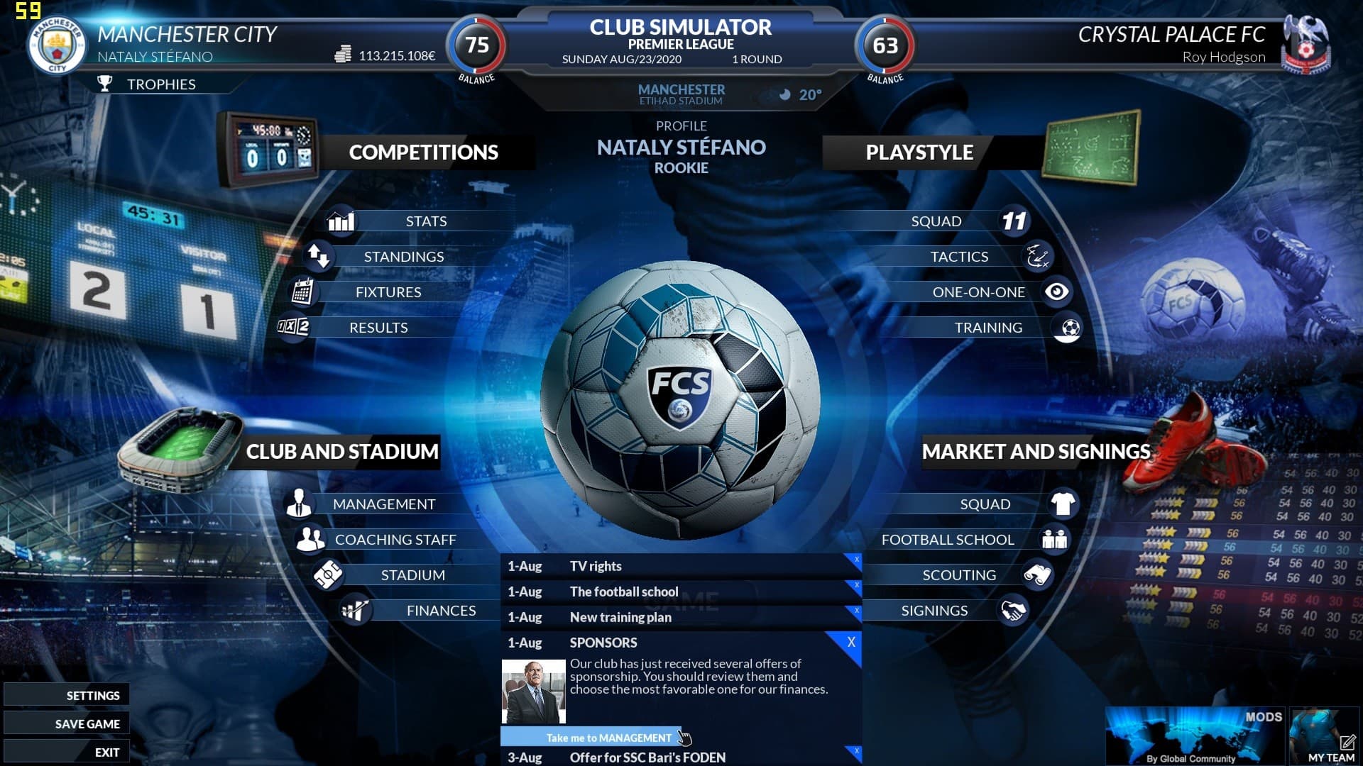 Football Club Simulator - FCS #20 Steam CD Key - 2