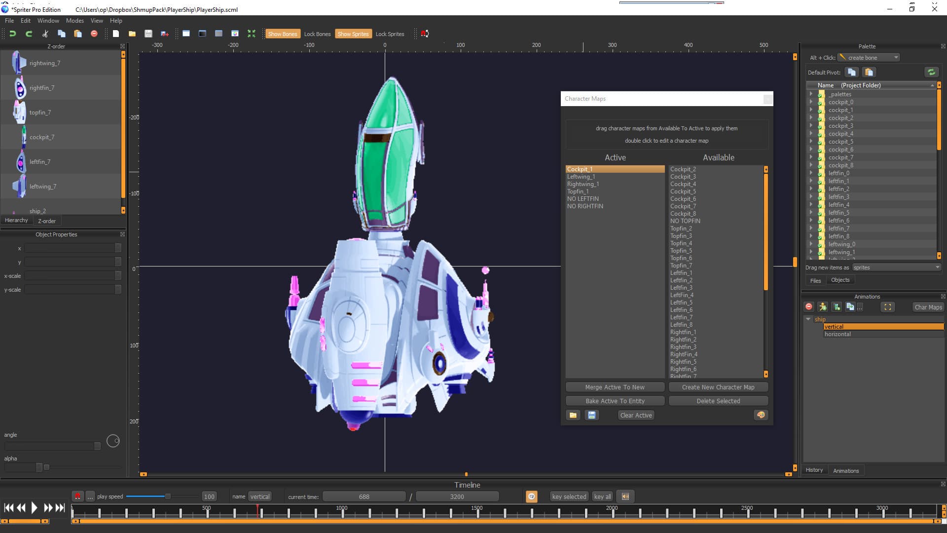 Spriter: Radius-Wing SHMUP Animated Art Pack Steam CD Key - 3