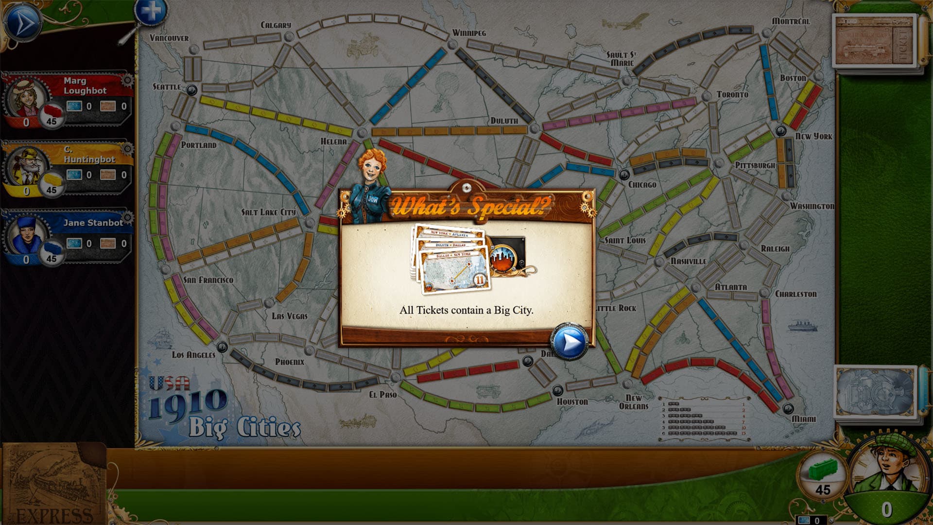 Ticket To Ride USA 1910 Steam CD Key - 3