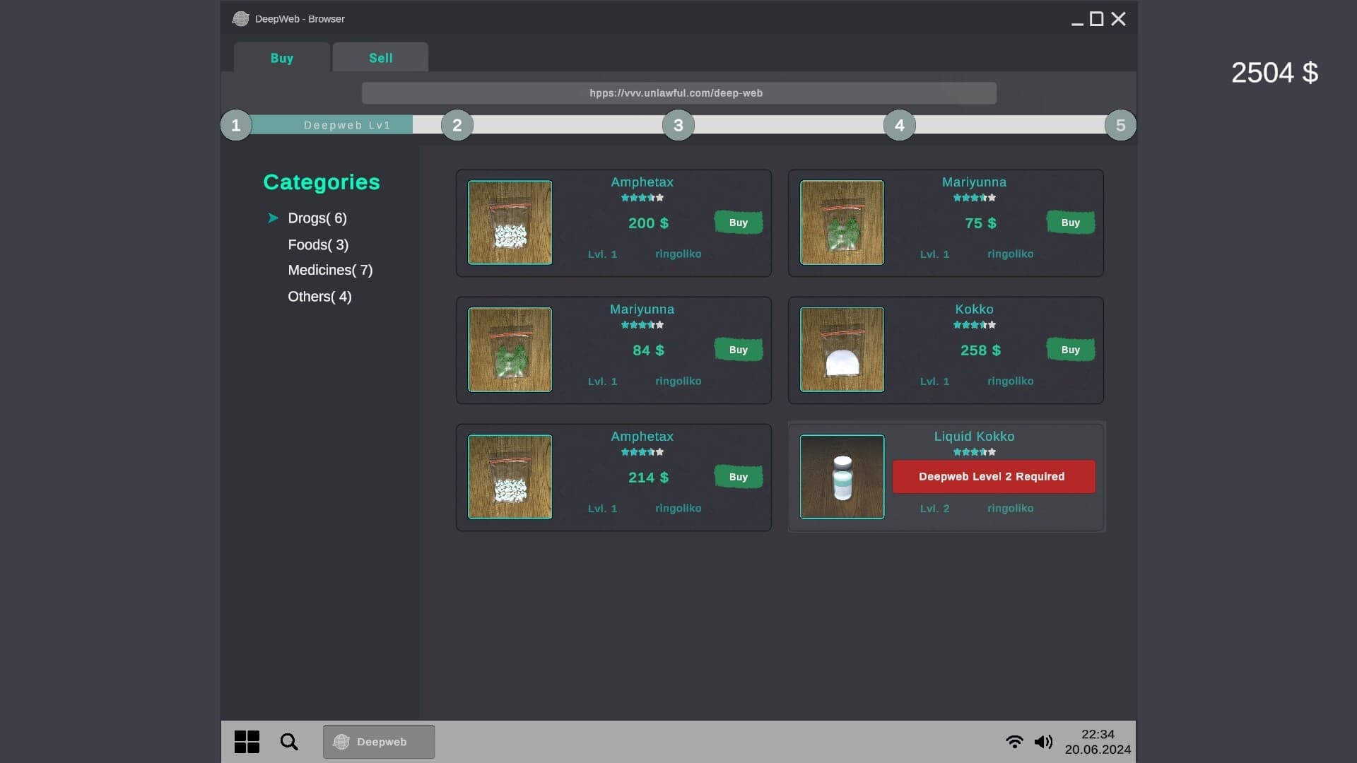 DeepWeb Simulator PC Steam Account - 8