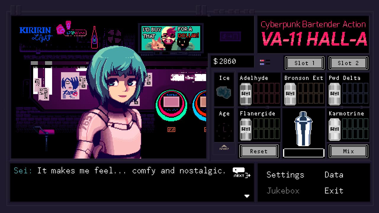 VA-11 Hall-A: Cyberpunk Bartender Action Steam CD Key - 6