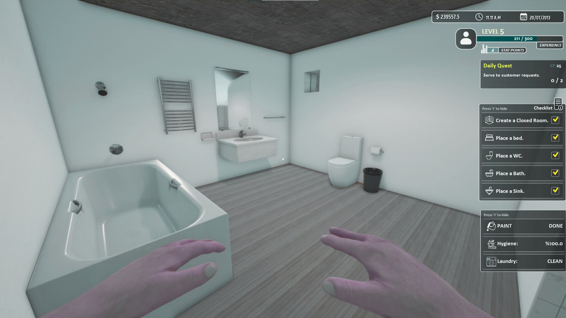 Hotel Owner Simulator PC Steam Account - 4