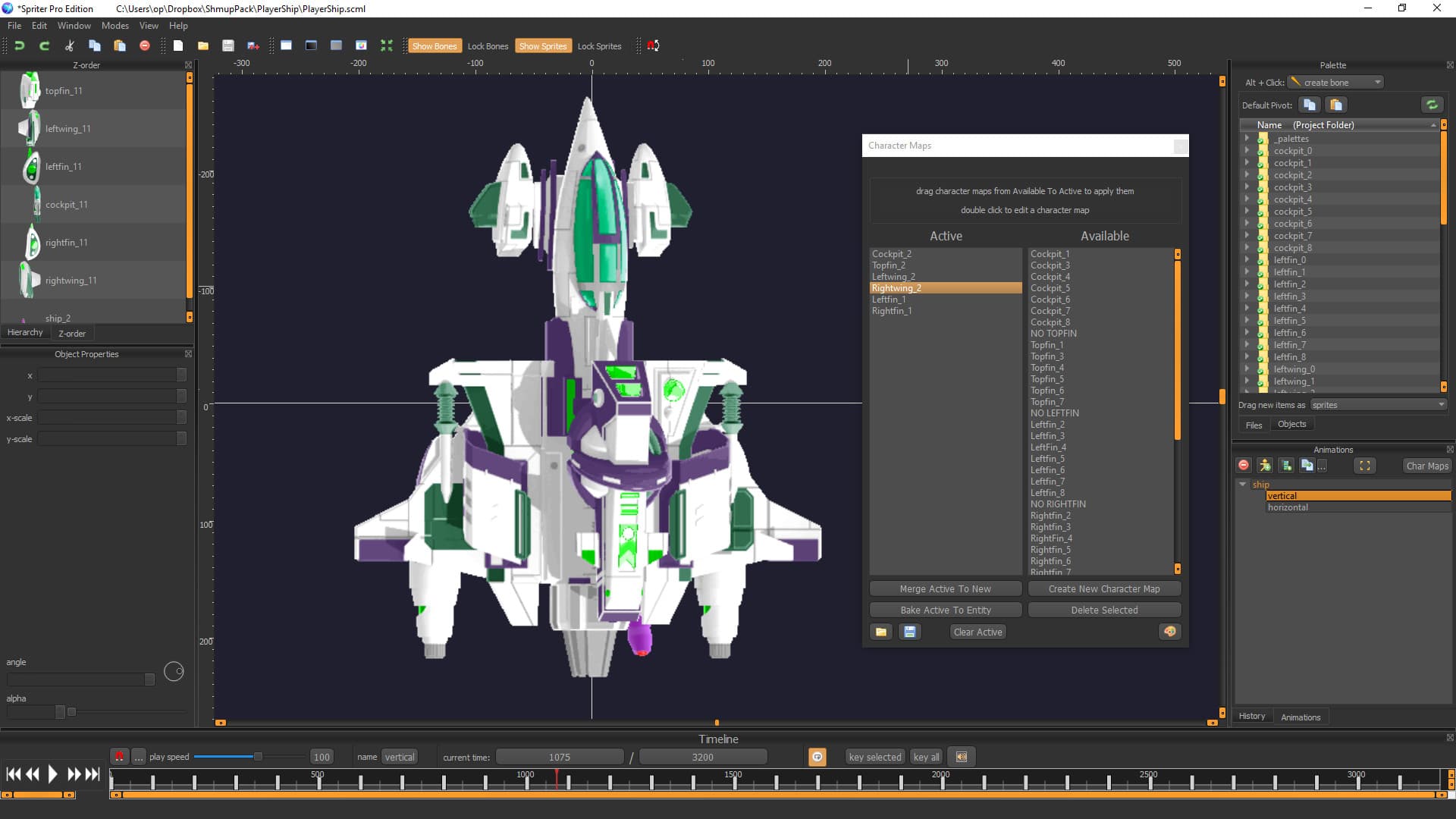 Spriter: Radius-Wing SHMUP Animated Art Pack Steam CD Key - 2