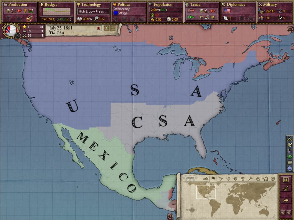 Victoria II - A House Divided DLC Steam CD Key - 5