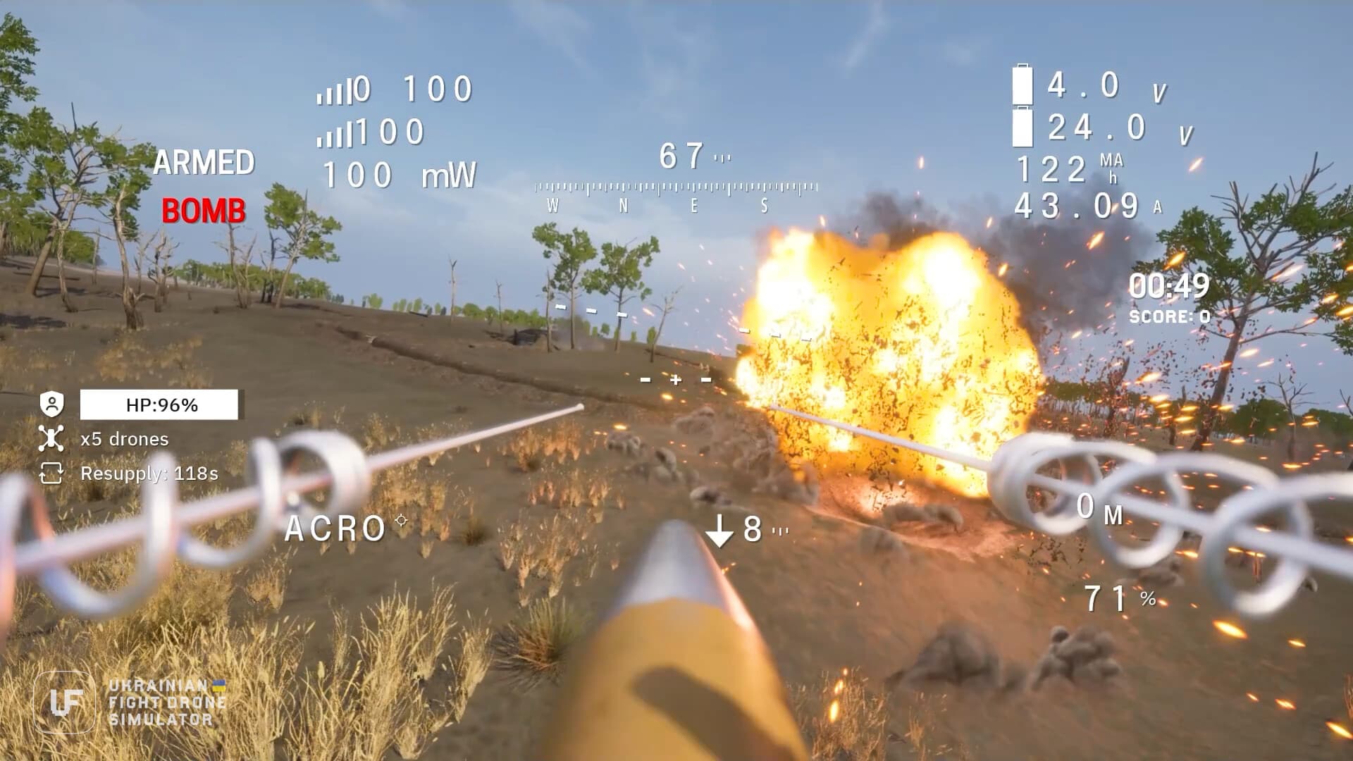 Ukrainian Fight Drone Simulator PC Steam Account - 6