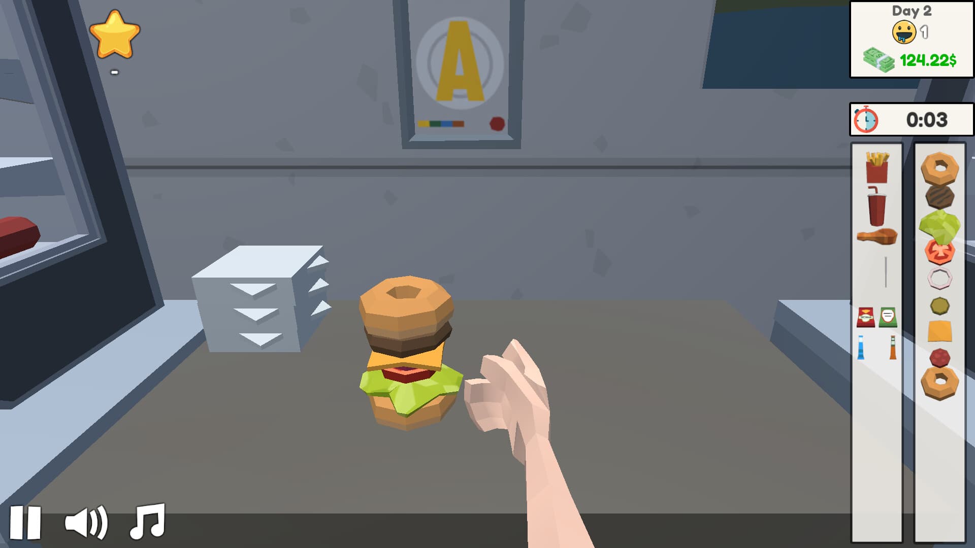 Fast Burger Simulator PC Steam Account - 2