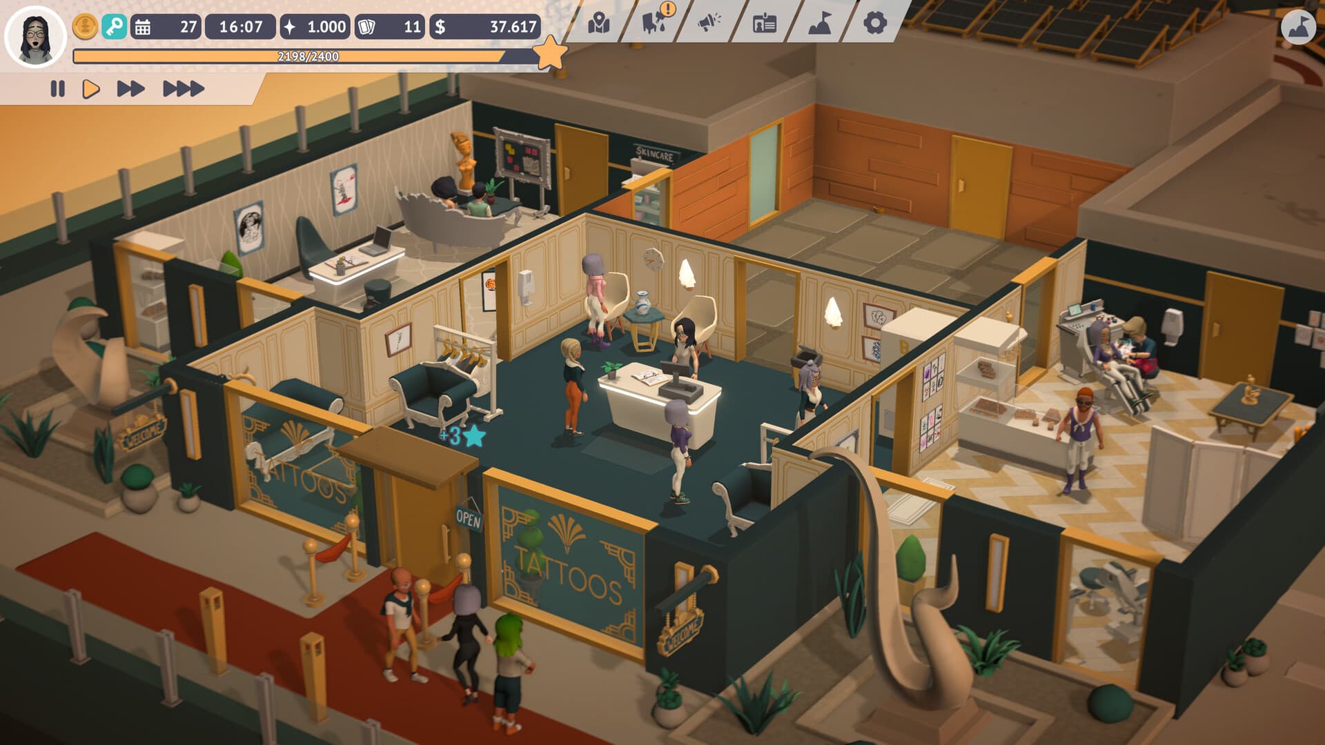 Tattoo Tycoon PC Steam Account - 6
