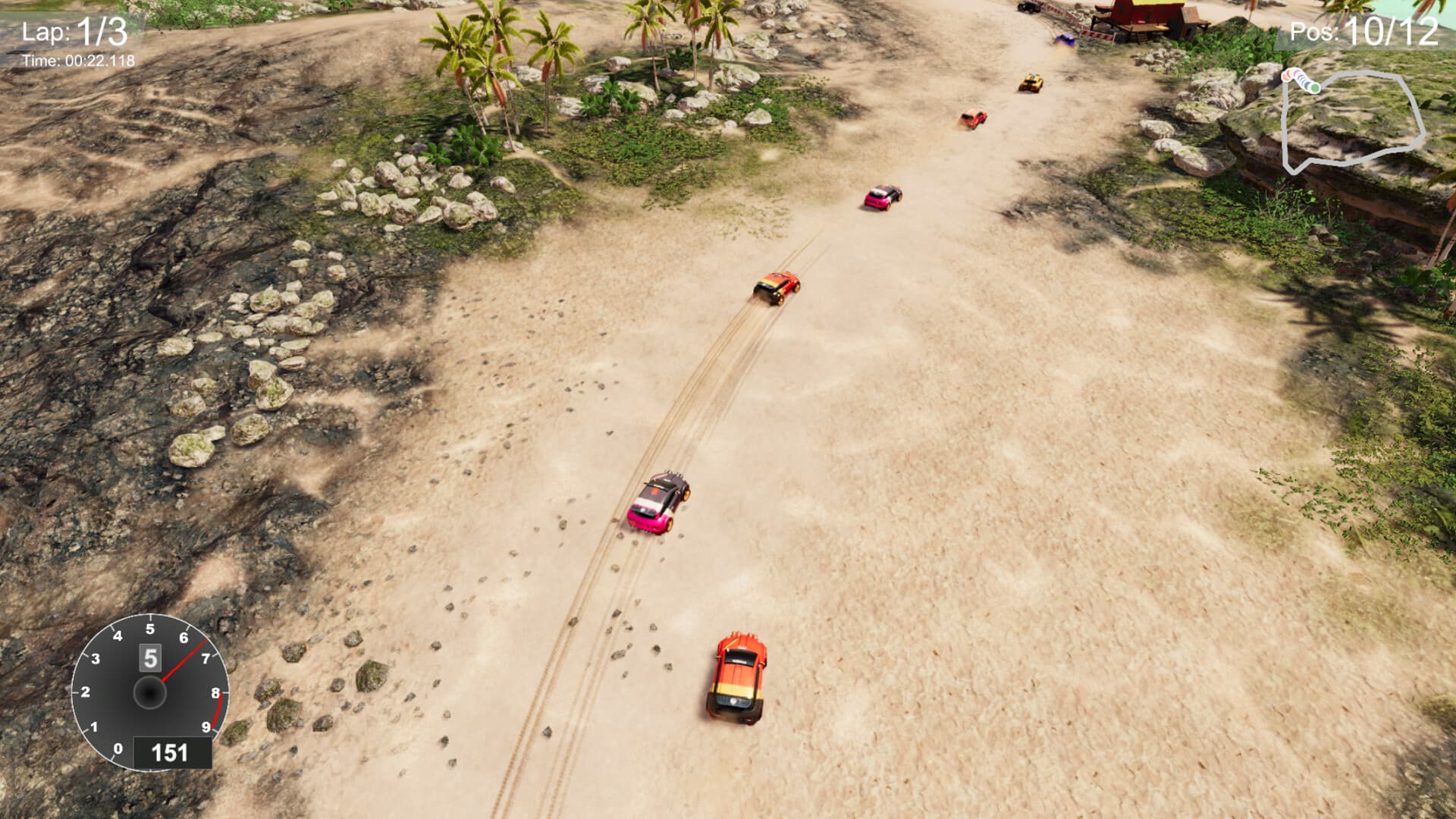 Neon Curves Racing PC Steam Account - 4
