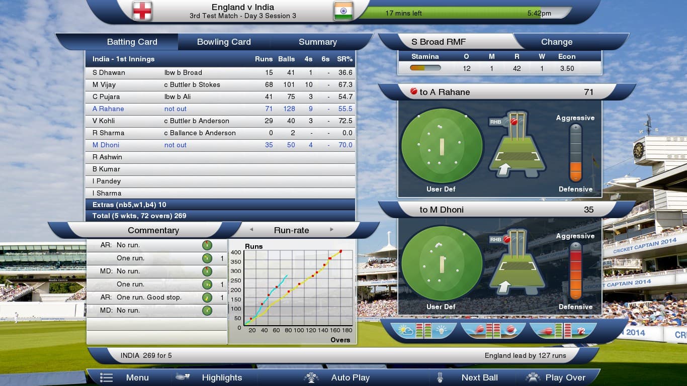 Cricket Captain 2014 PC Steam Account - 6