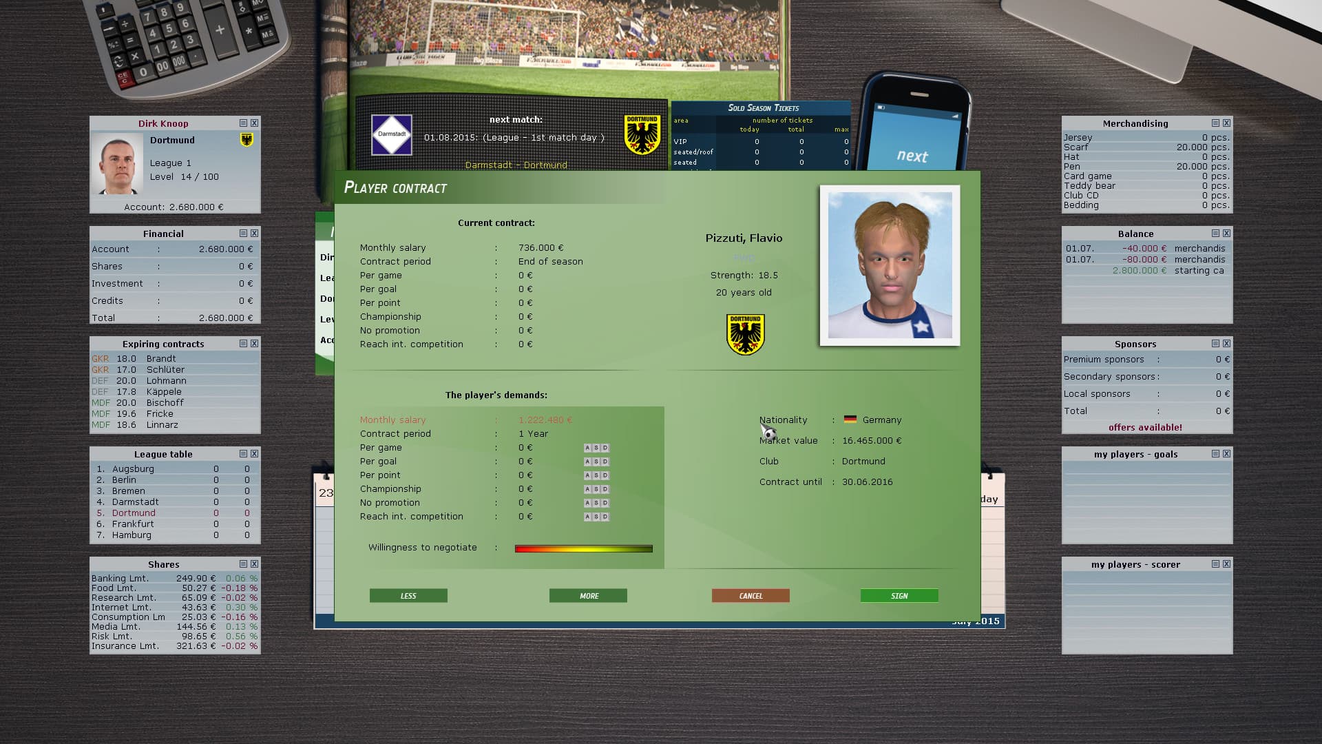 Club Manager 2016 Steam CD Key - 4