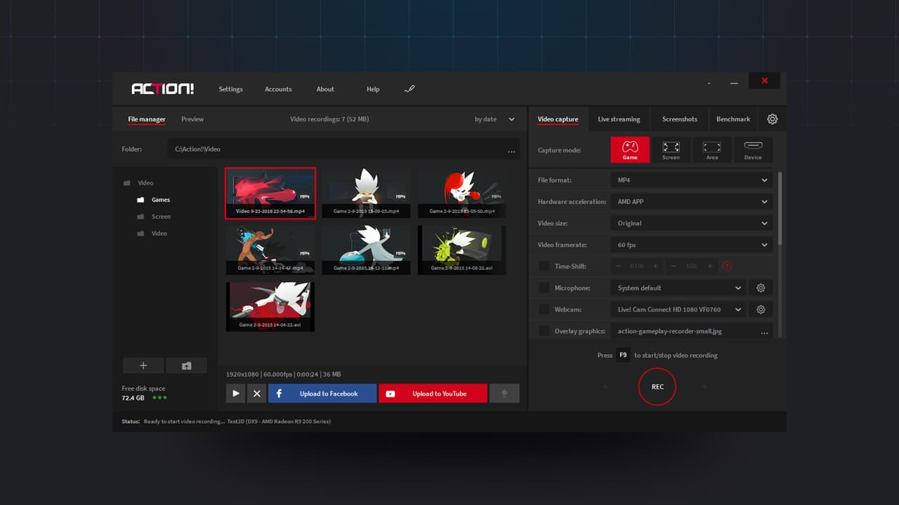 Action! - Gameplay Recording and Streaming Steam CD Key - 6