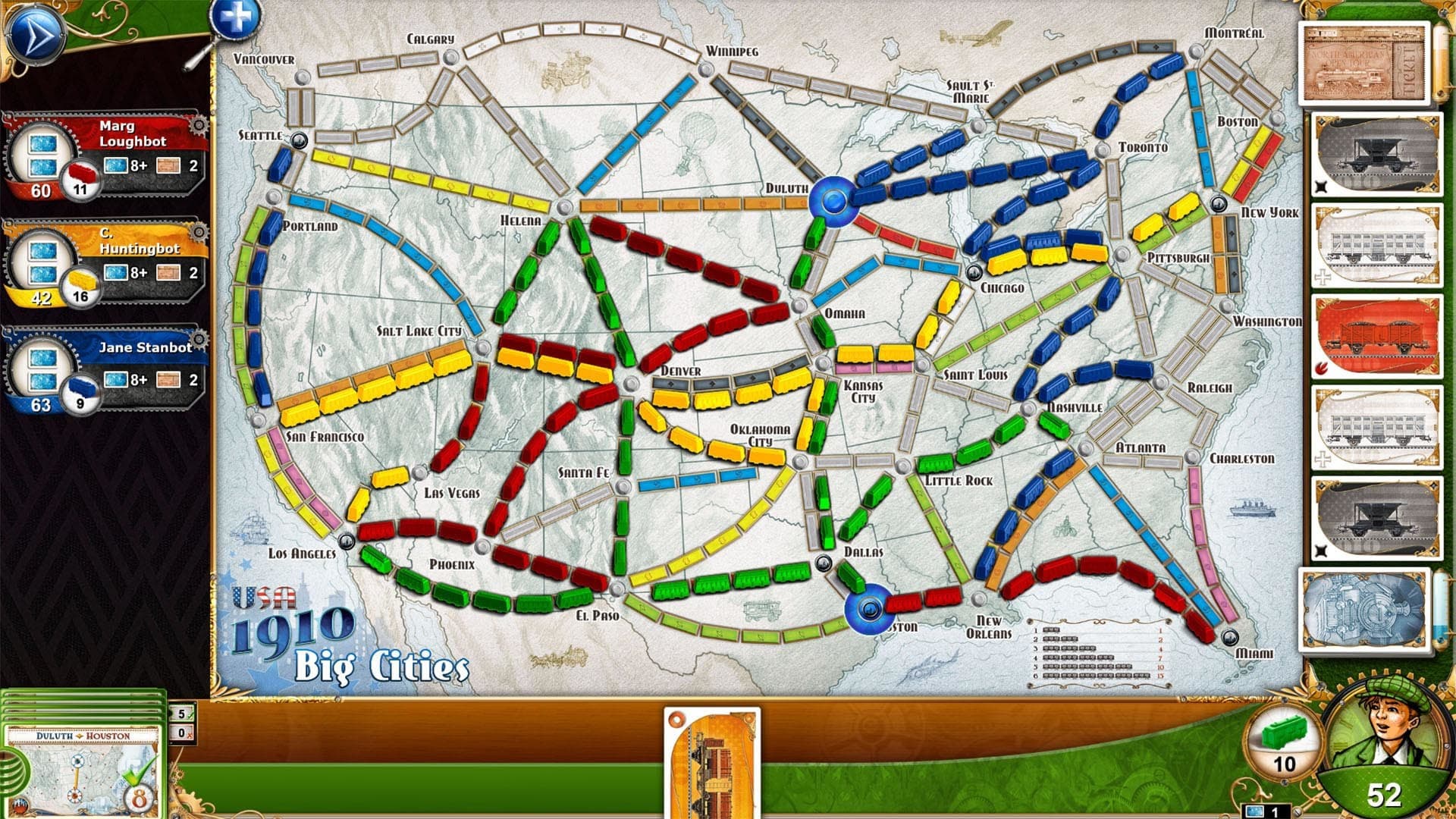 Ticket To Ride USA 1910 Steam CD Key - 5