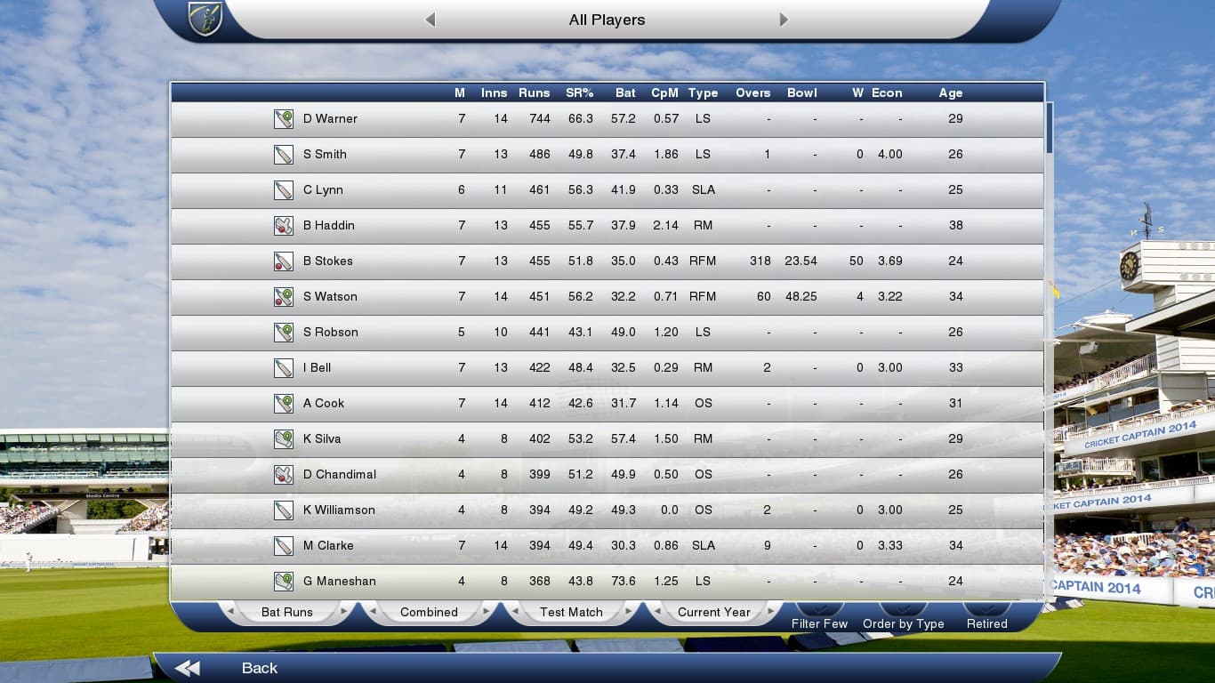 Cricket Captain 2014 PC Steam Account - 3