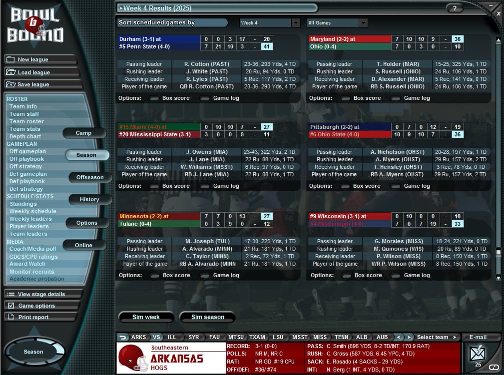 Bowl Bound College Football Steam CD Key - 7