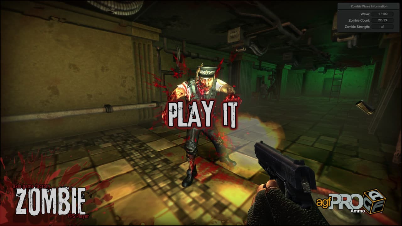 Axis Game Factory's AGFPRO Zombie FPS Player DLC PC Steam CD Key - 2