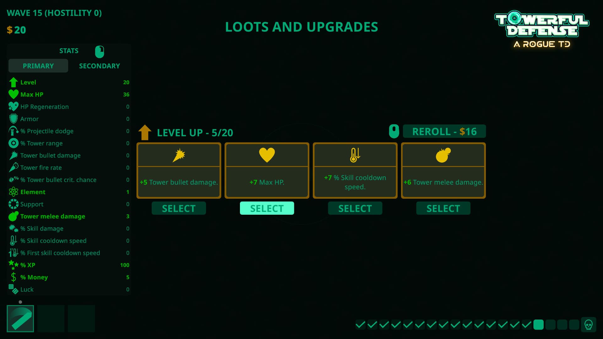 Towerful Defense: A Rogue TD PC Steam Account - 7