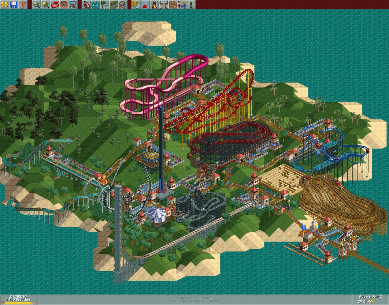 RollerCoaster Tycoon Deluxe Steam CD Key - 2