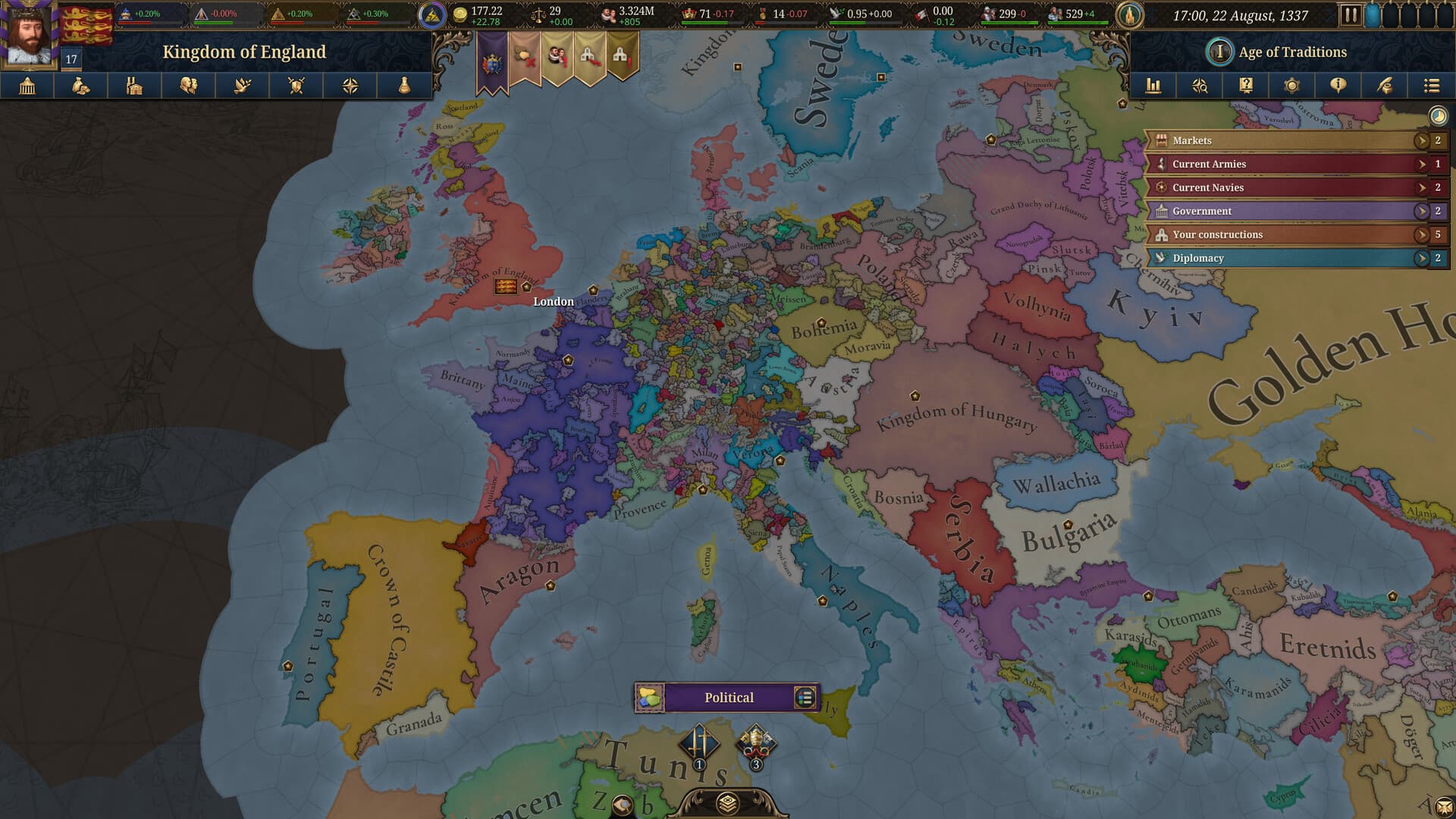 Europa Universalis V PC Steam Account - 2