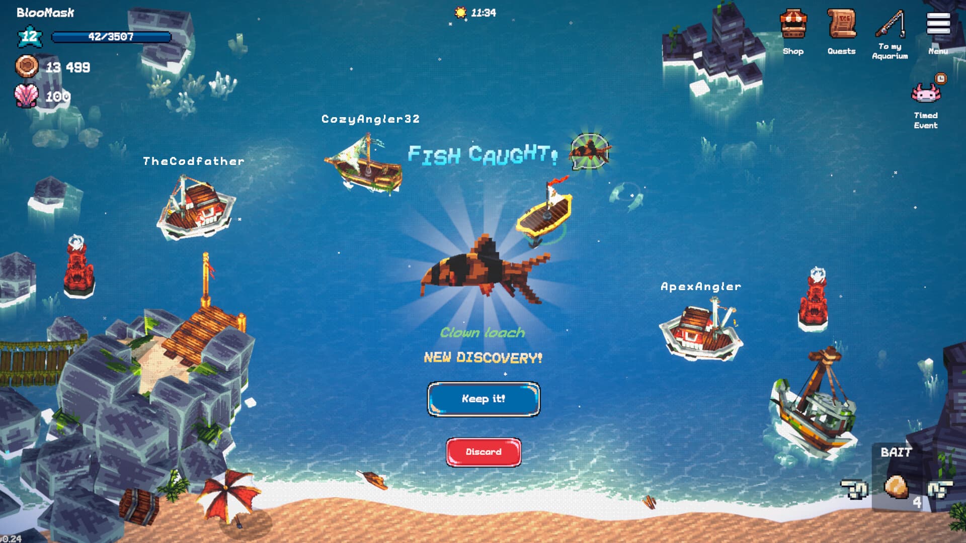 Tiny Aquarium: Social Fishkeeping PC Steam Account - 4