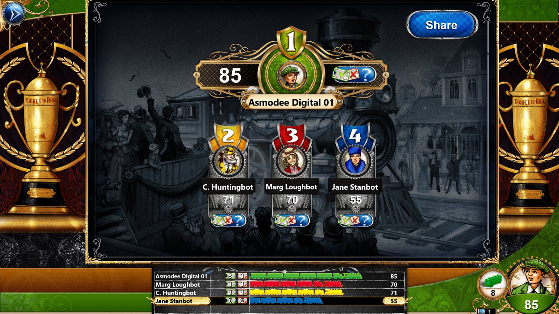Ticket To Ride USA 1910 Steam CD Key - 2