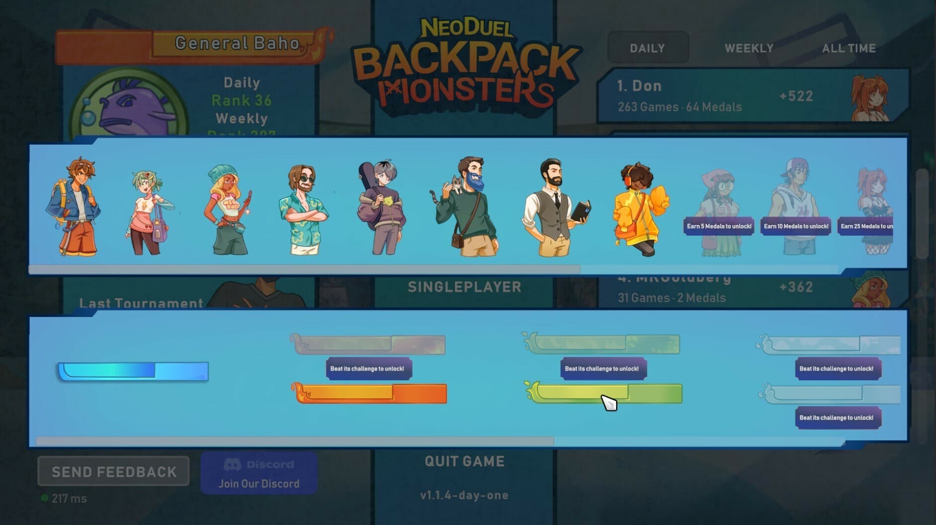 Neoduel Backpack Monsters PC Steam Account - 5