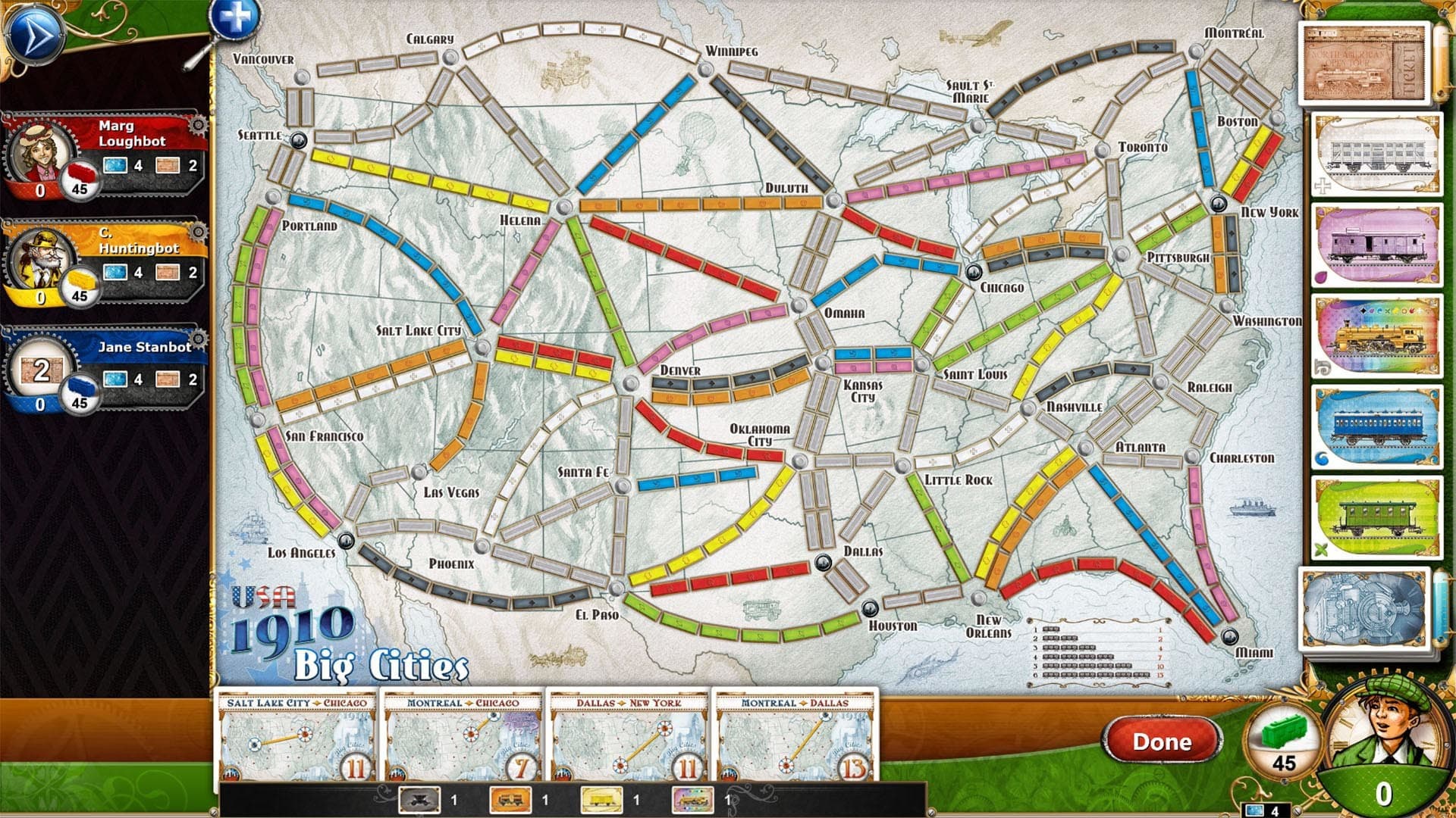Ticket To Ride USA 1910 Steam CD Key - 4