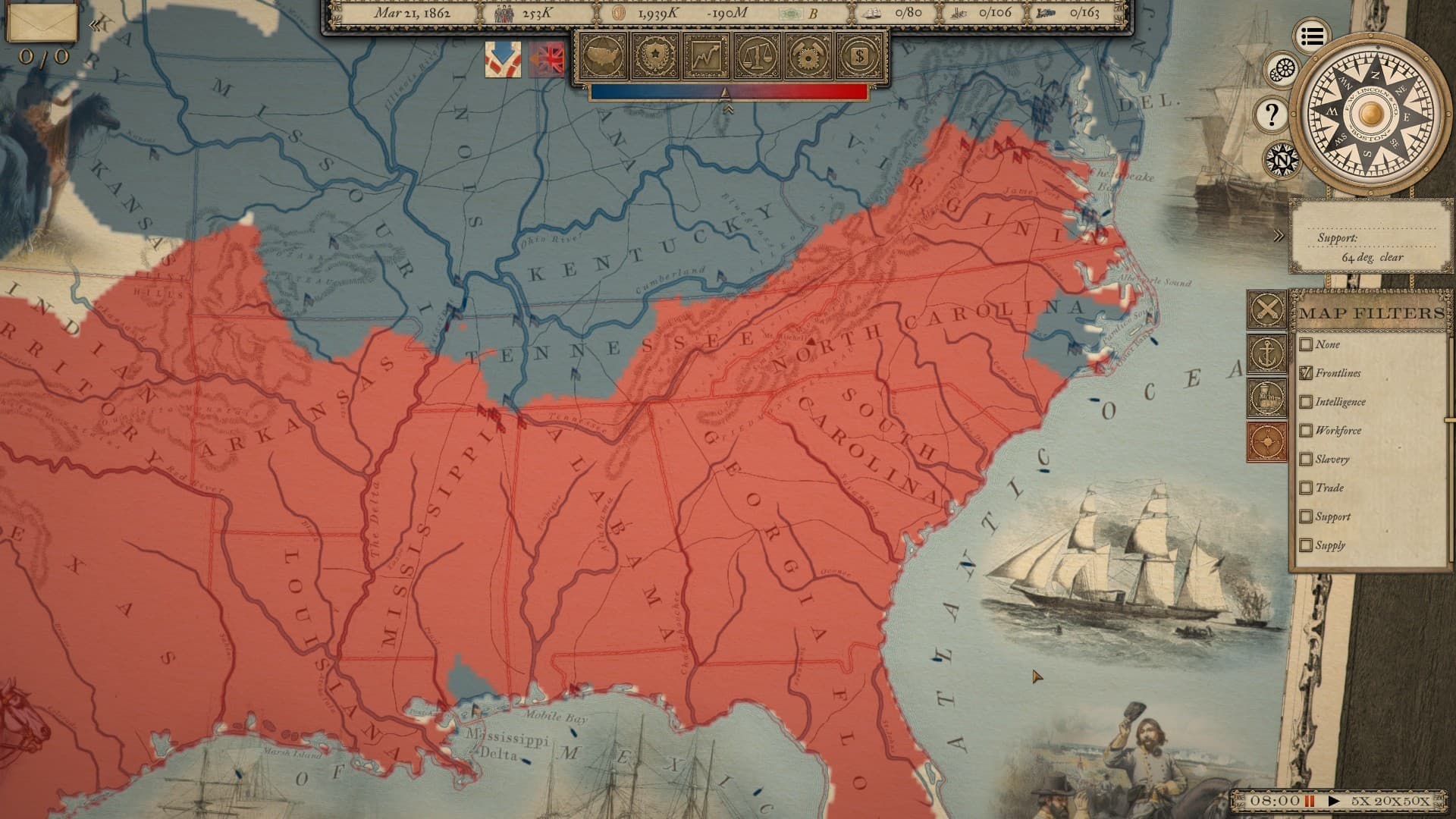 Grand Tactician: The Civil War (1861-1865) PC Steam Account - 3