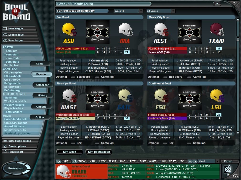 Bowl Bound College Football Steam CD Key - 8